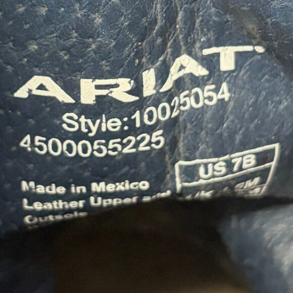 Ariat Gringa Western Boots 7 rainbow fishscale iridescent - Picture 13 of 13